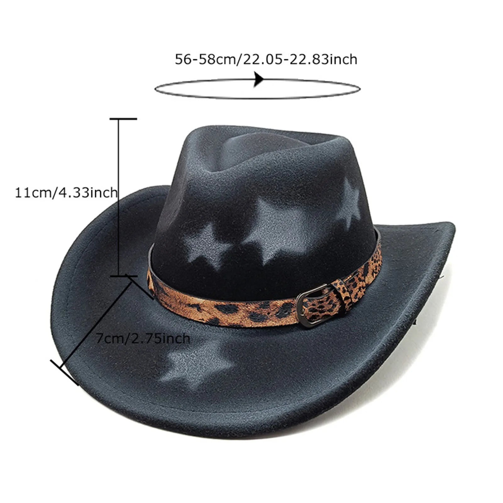 Western Hat Glitter Cowboy Hat For Women Men Party Hat Carnival Fancy Dress Retro Glitter Hat Soft Fabric Cute Cowboy Hate