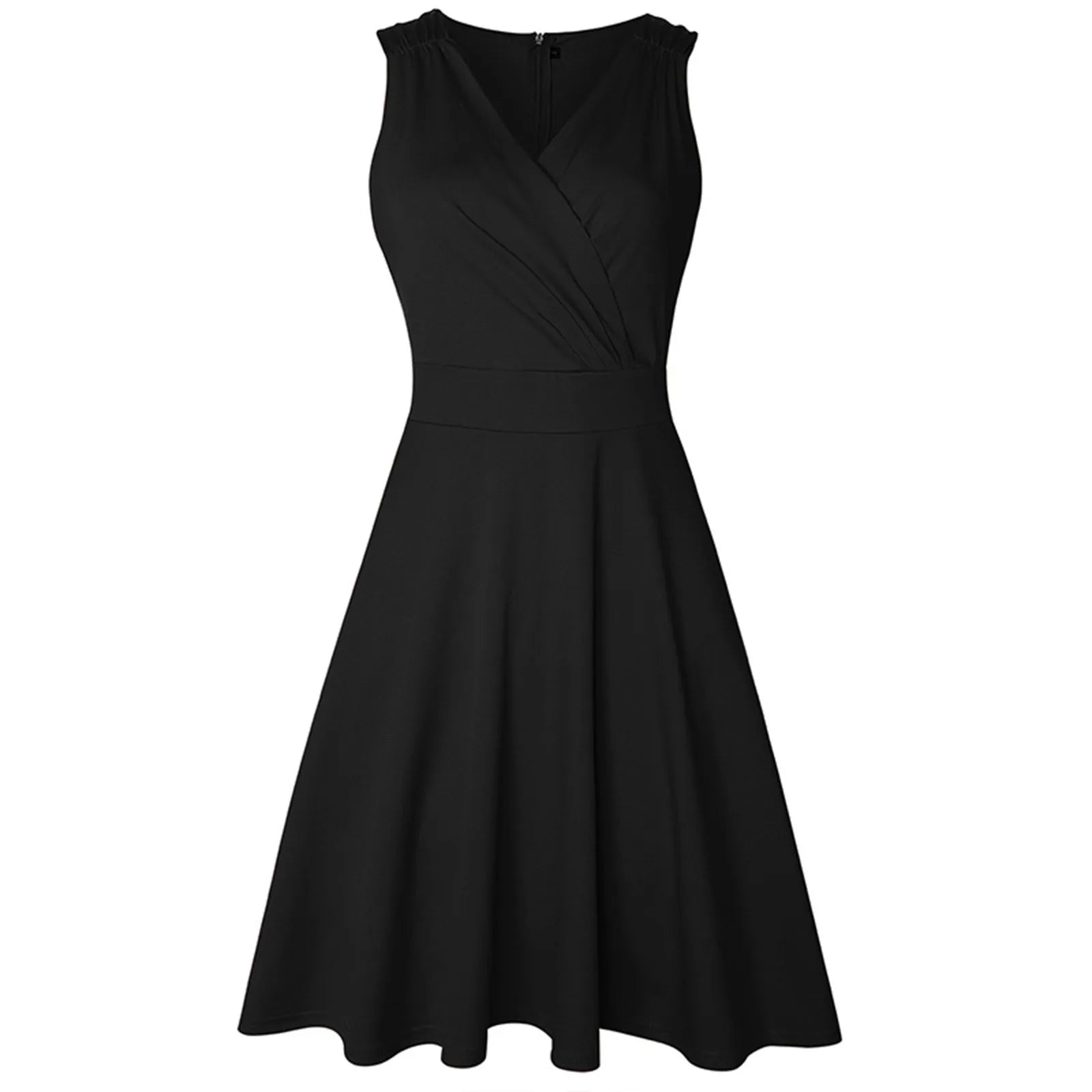 Wedding Party Women'S A-Line Cocktail Elegant Dress Sleeveless Swing Vintage Short Dress Temperament Slimming Seaside Dresses