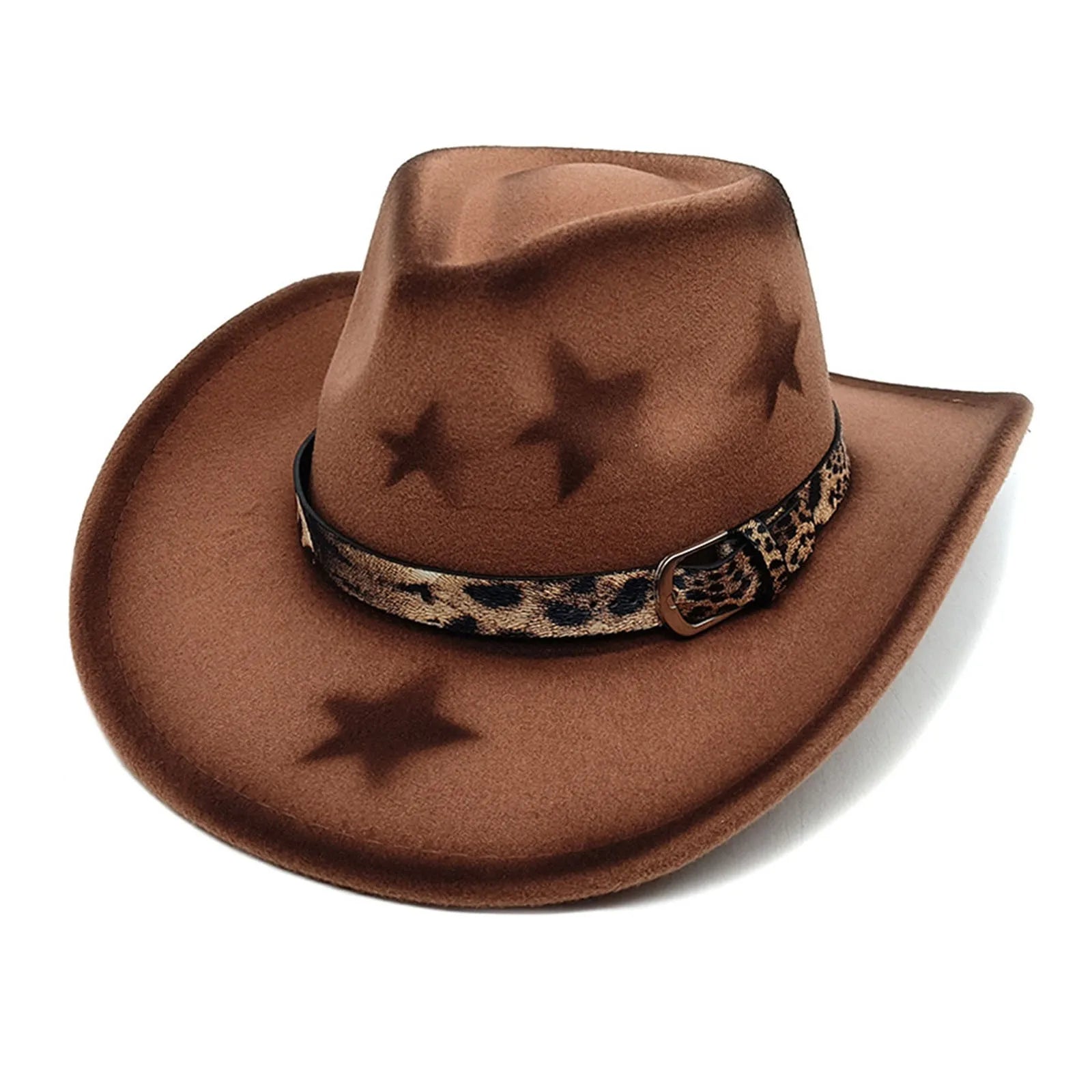Western Hat Glitter Cowboy Hat For Women Men Party Hat Carnival Fancy Dress Retro Glitter Hat Soft Fabric Cute Cowboy Hate