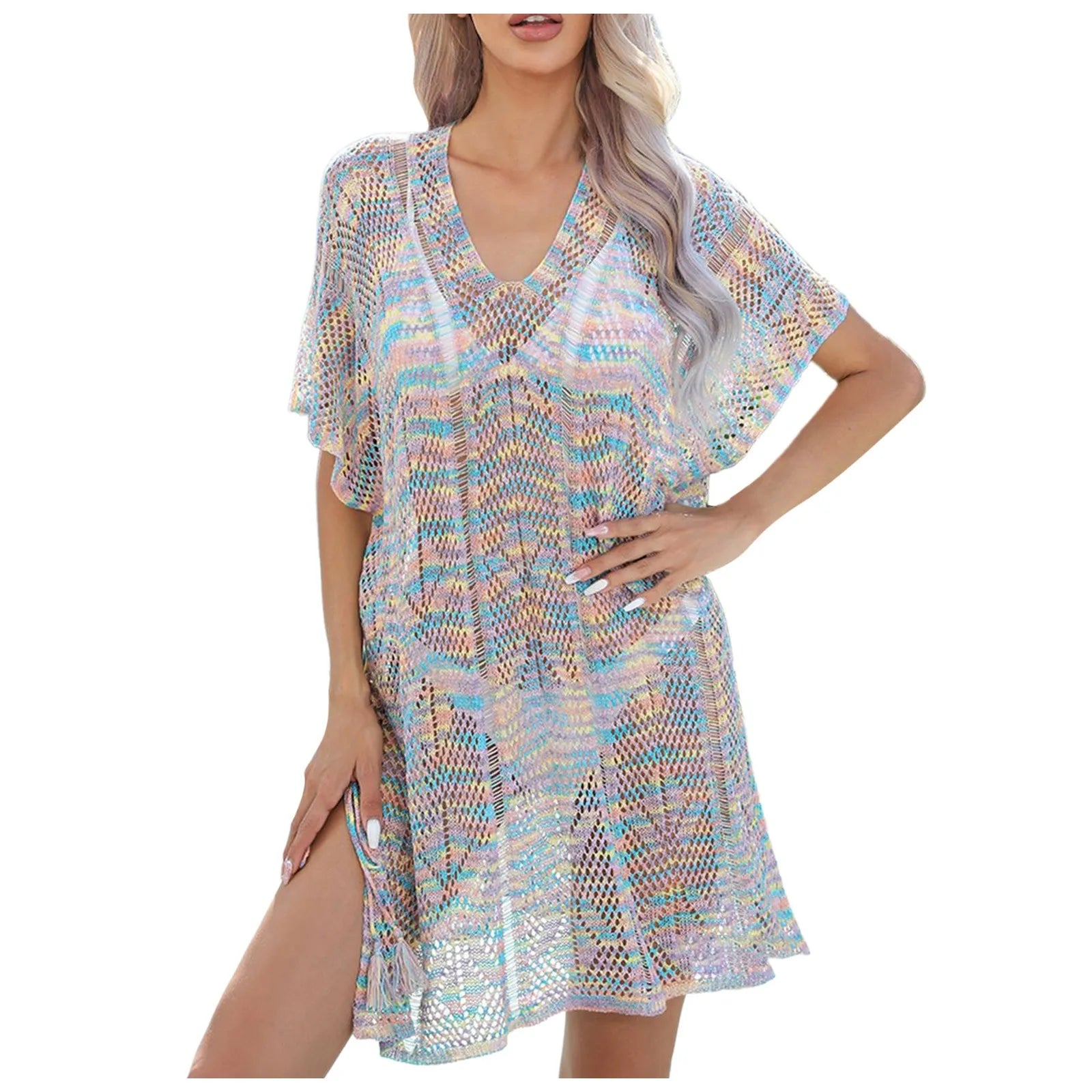 Women Summer Knitted Sweater Loose And Sexy Hollow Bikini Cover Shawl Kintted Cover Up Beach Sexy See Through Shawl шарф женский
