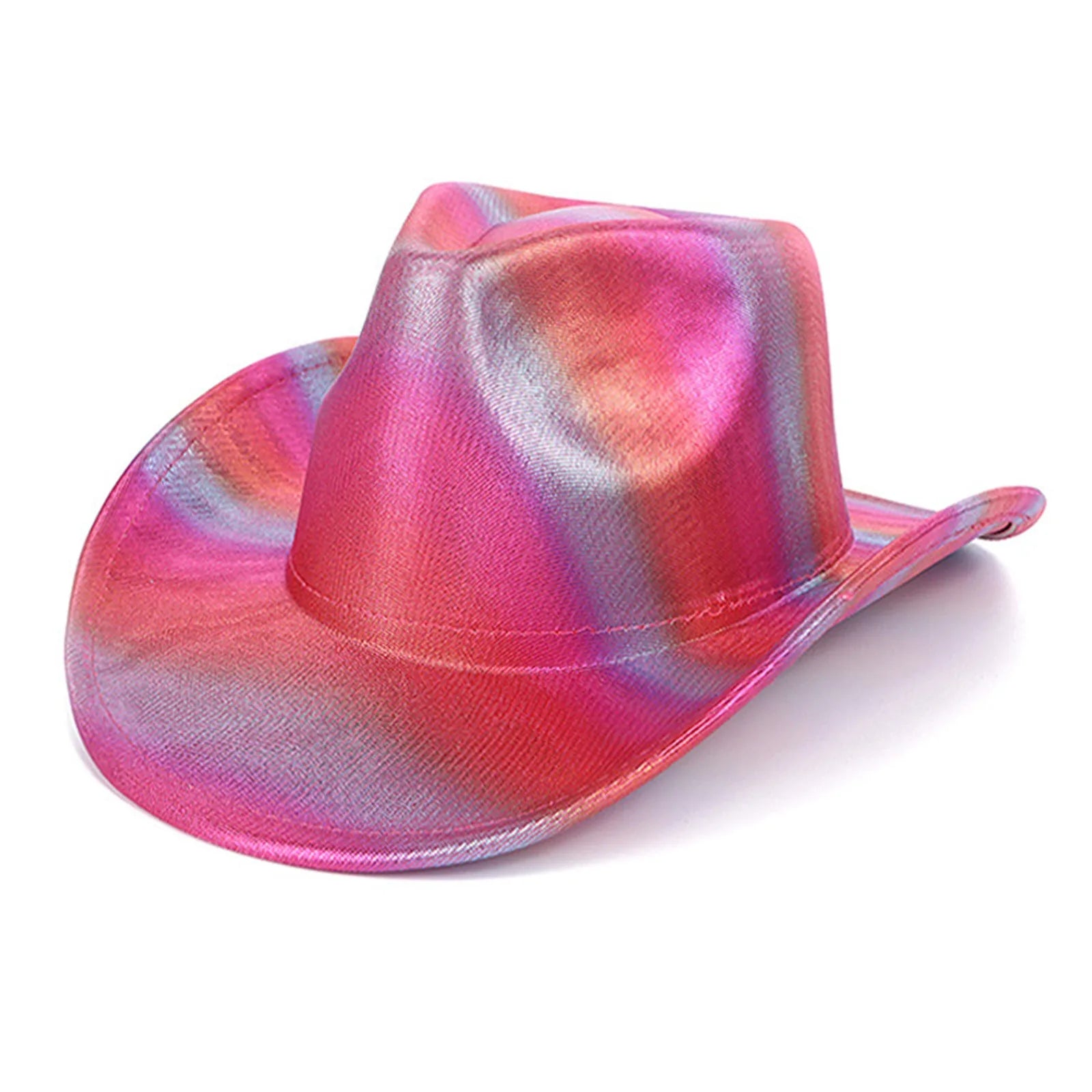 Western Hat Glitter Cowboy Hat For Women Men Party Hat Carnival Fancy Dress Retro Glitter Hat Soft Cowboy Hat Bands For Men Wide