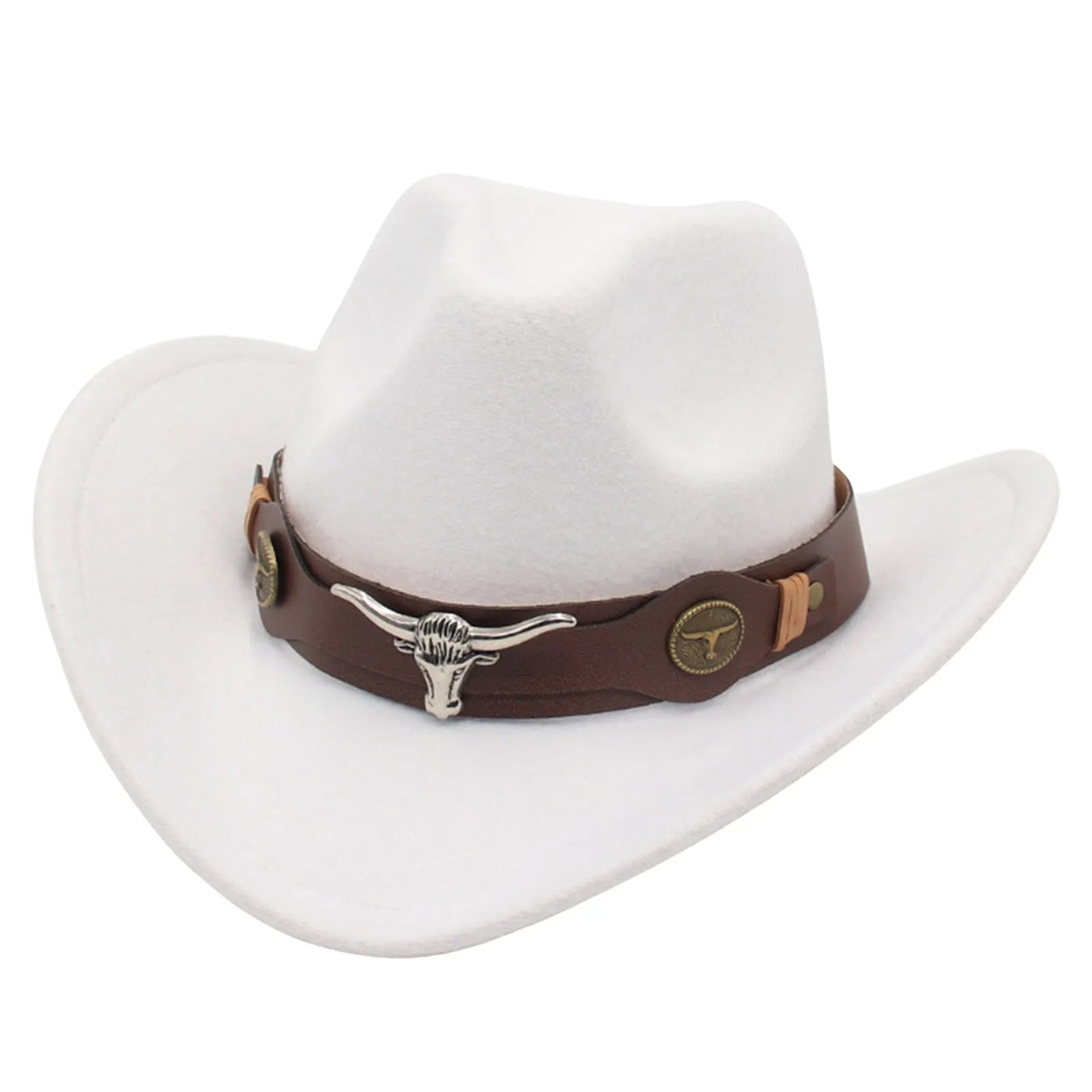 Western Cowboy Hat Head Accessories Ethnic Style Wool Fedora Hats For Men Multiple Colors Wide Brim Sun Protection Hats Sombrero