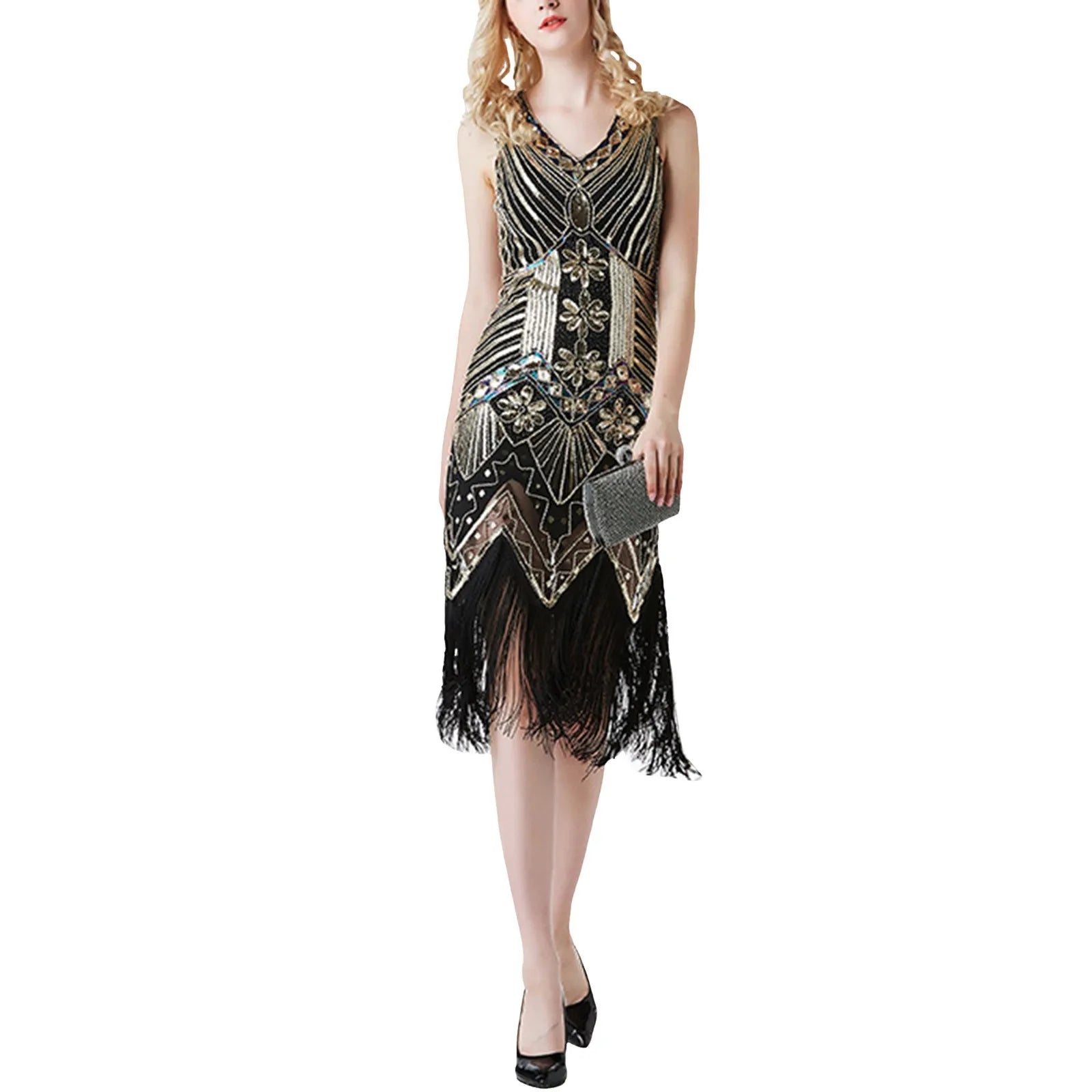 Women Dress 2024 New Summer Fashion Y2K Sleeveless Party Short Dress Vintage Sequin Dress Bead Vestidos Elegantes Para Mujeres