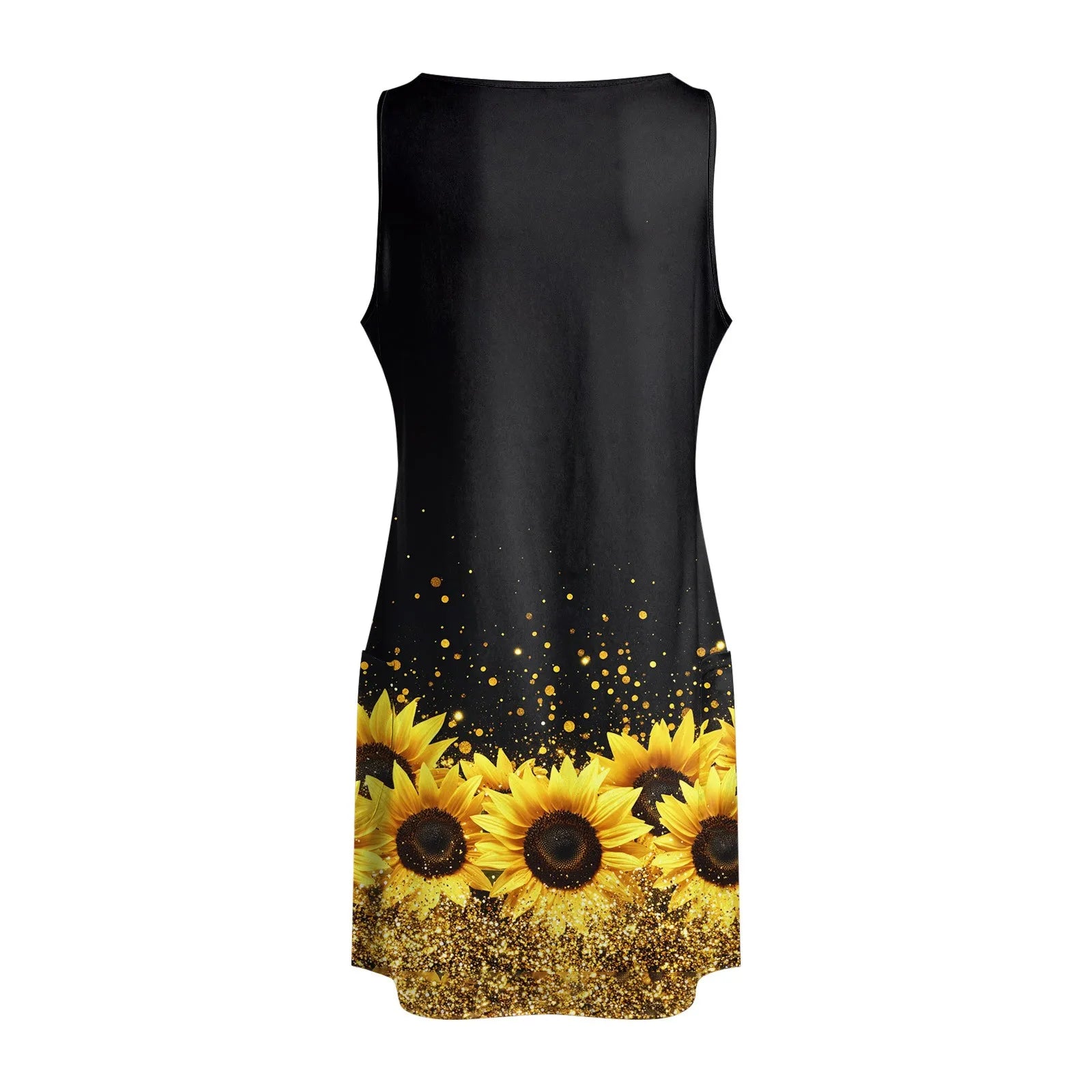 Hot Floral Printed Cute Dresses For Women Loose V Neck Sleeveless Sundress Summer New Holiday Beach Elegant Dress платье женское