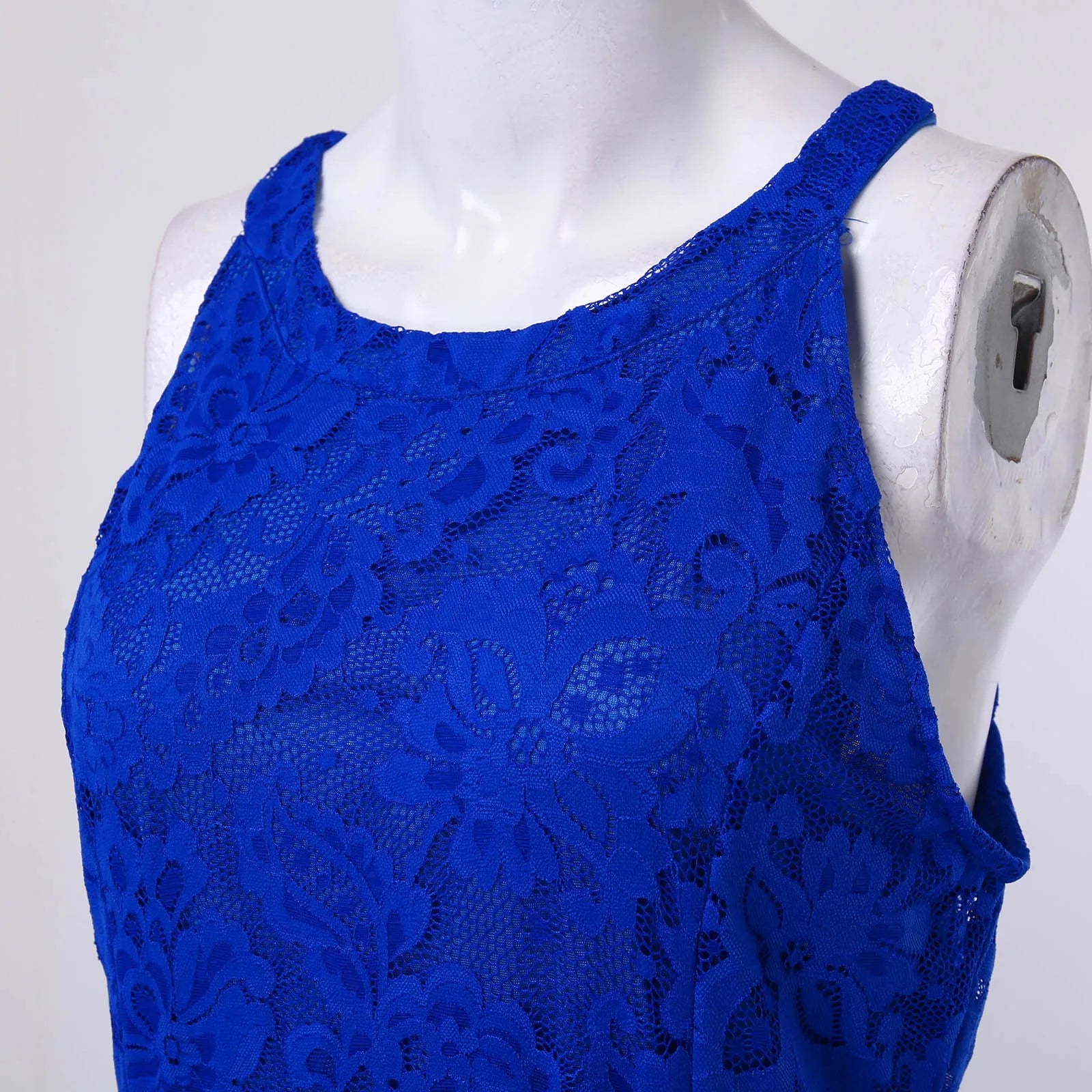 Sleeveless Halter Gradient Midi Dresses For Wedding Guest Solid Elegant Lace Dress Irregular Hem Sexy Summer Dress платье