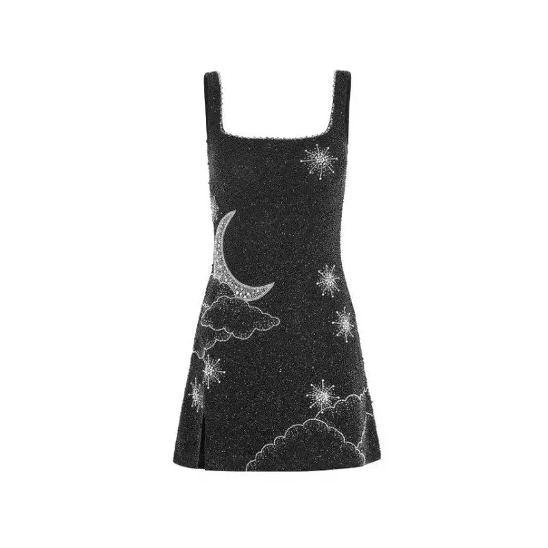 New Slingback 3d Printed Dress Casual Mid Waist Long Gown Dress 2025 Explosive New Dress Summer Strap Bag Hip Dress Robe Femmes