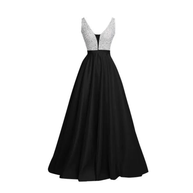 Korean Vacation Outfits New Sexy Off Shoulder Large Swing Dresses Sleeveless V Neck Evening Dress For Women платье женское