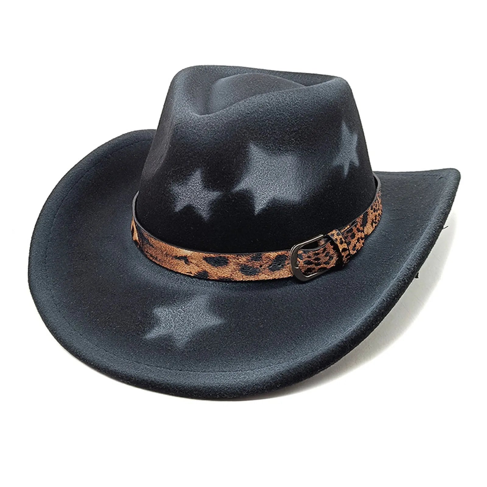 Western Hat Glitter Cowboy Hat For Women Men Party Hat Carnival Fancy Dress Retro Glitter Hat Soft Fabric Cute Cowboy Hate