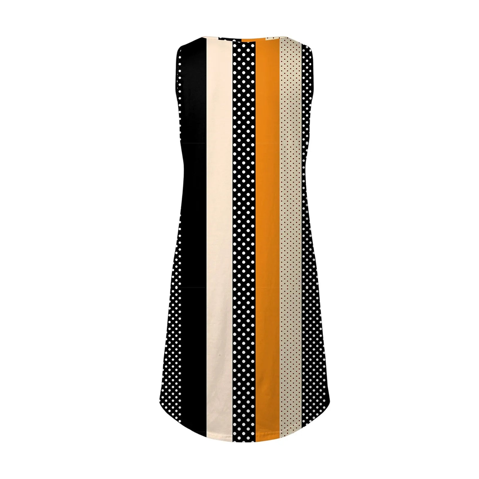 Women T Shirt Dresses Knee Length Vintage Printed Casual Dress Round Neck Sleeveless Boho Mini Dresses сарафан женский летний