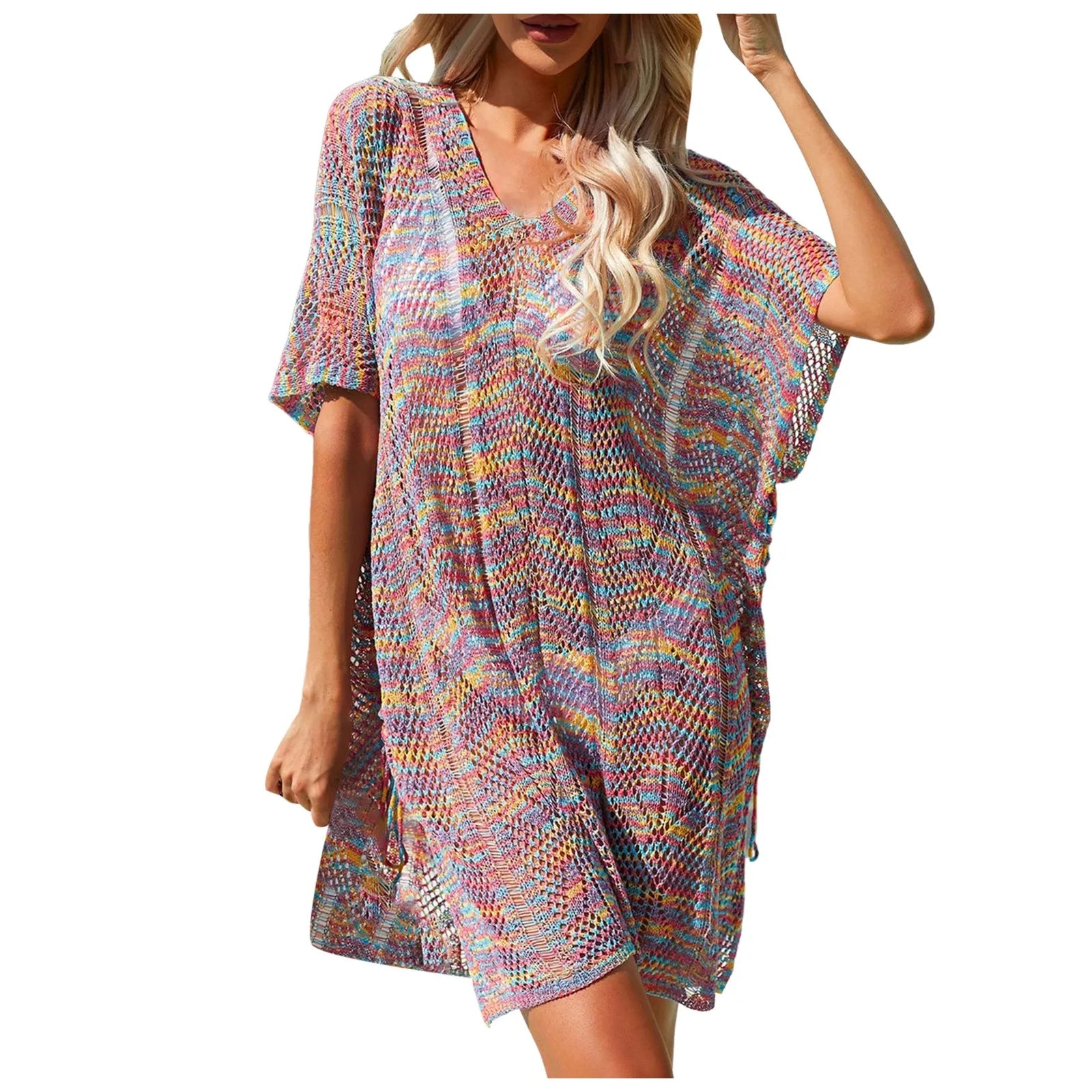 Women Summer Knitted Sweater Loose And Sexy Hollow Bikini Cover Shawl Kintted Cover Up Beach Sexy See Through Shawl шарф женский