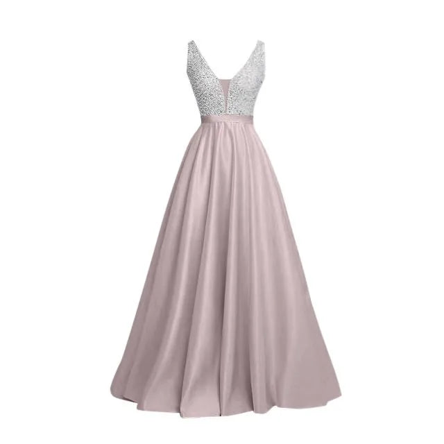 Korean Vacation Outfits New Sexy Off Shoulder Large Swing Dresses Sleeveless V Neck Evening Dress For Women платье женское