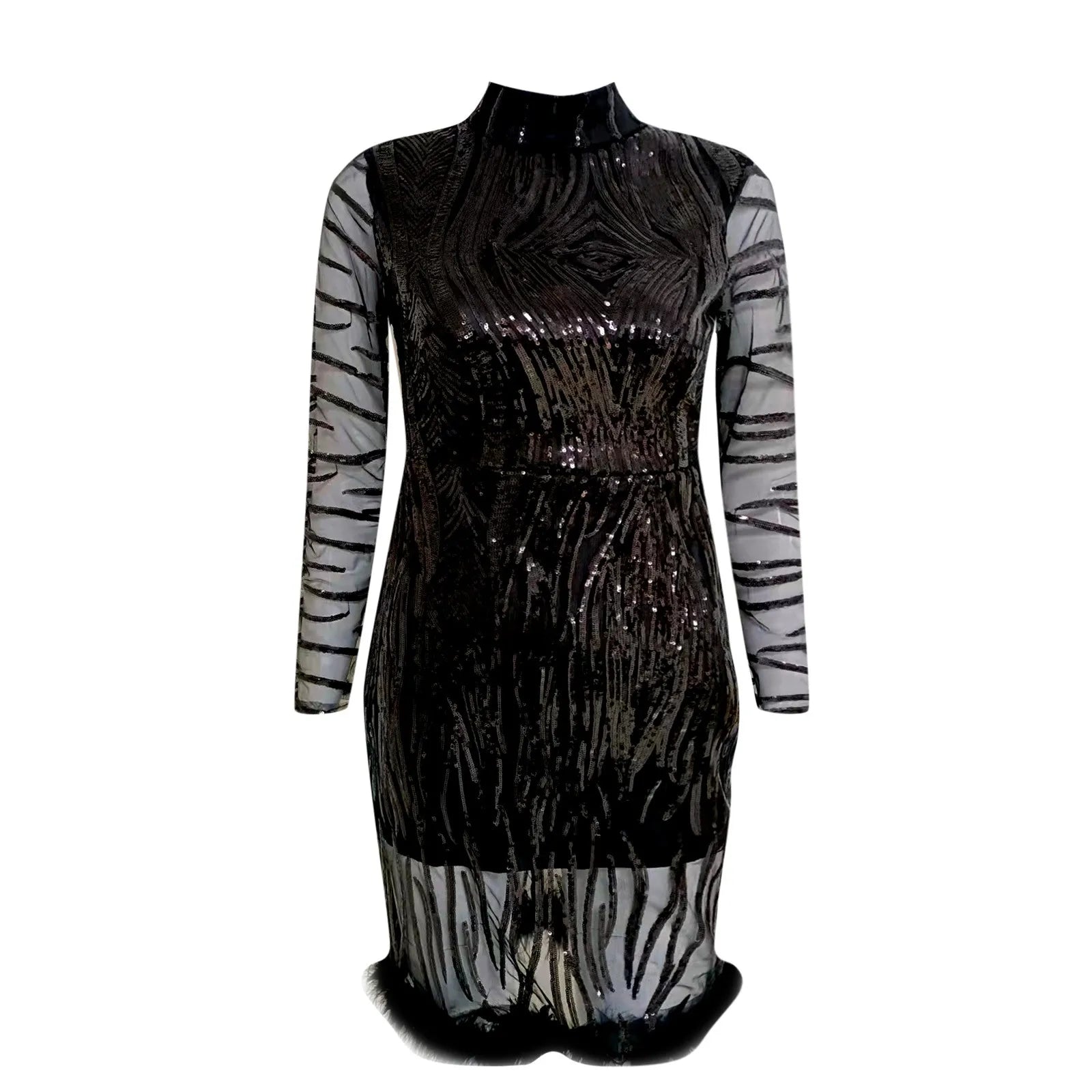 Fashion Sleeveless Beach Vestidos Office Work Sundress Sequins Patchwork Bodycon Dress Women's Vestidos Elegantes Para Mujeres