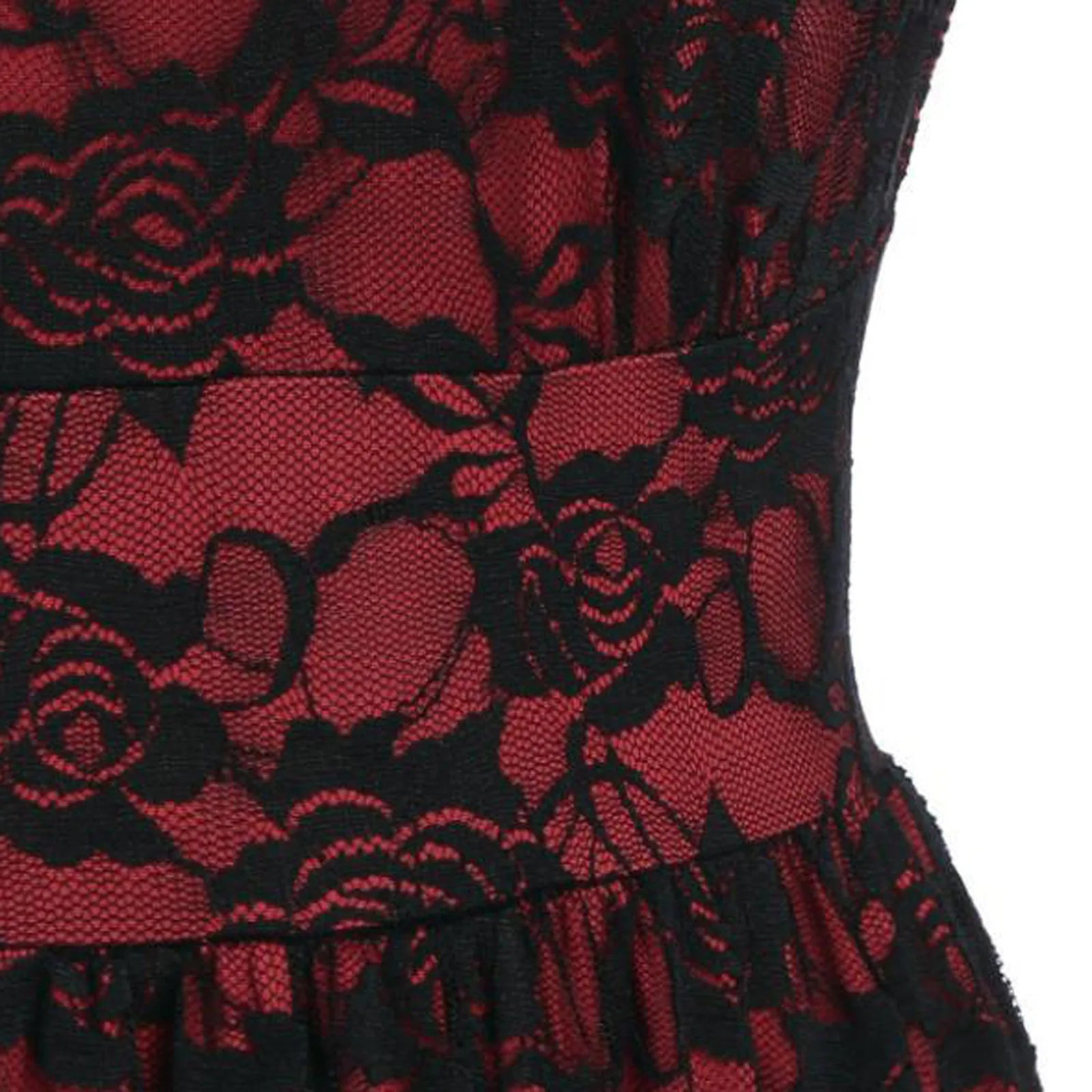 Formal Dresses Wedding Guest Plus Size Long Sleeves A Line Dress Sweetheart Neck Hollow Out Vintage Lace Midi Dress Vestidos