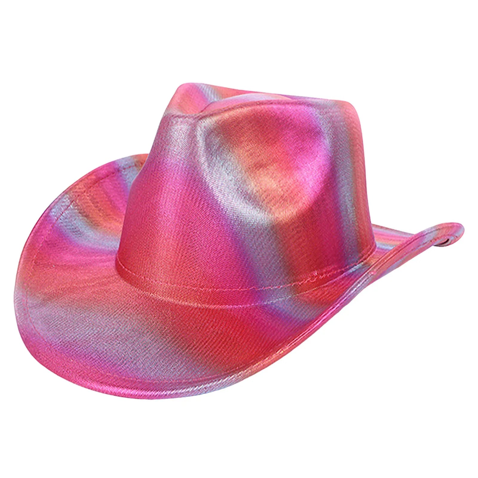 Western Hat Glitter Cowboy Hat For Women Men Party Hat Carnival Fancy Dress Retro Glitter Hat Soft Cowboy Hat Bands For Men Wide