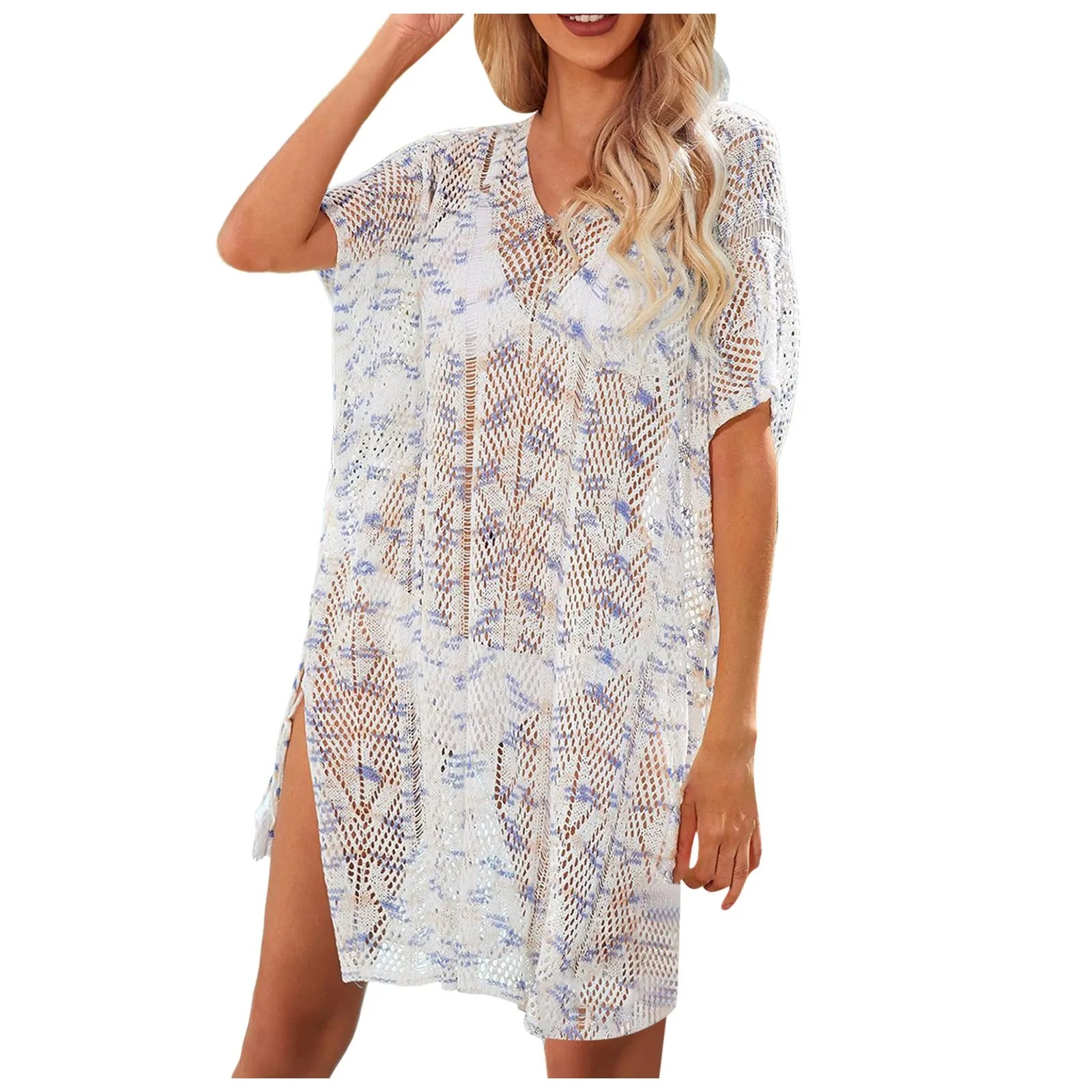 Women Summer Knitted Sweater Loose And Sexy Hollow Bikini Cover Shawl Kintted Cover Up Beach Sexy See Through Shawl шарф женский