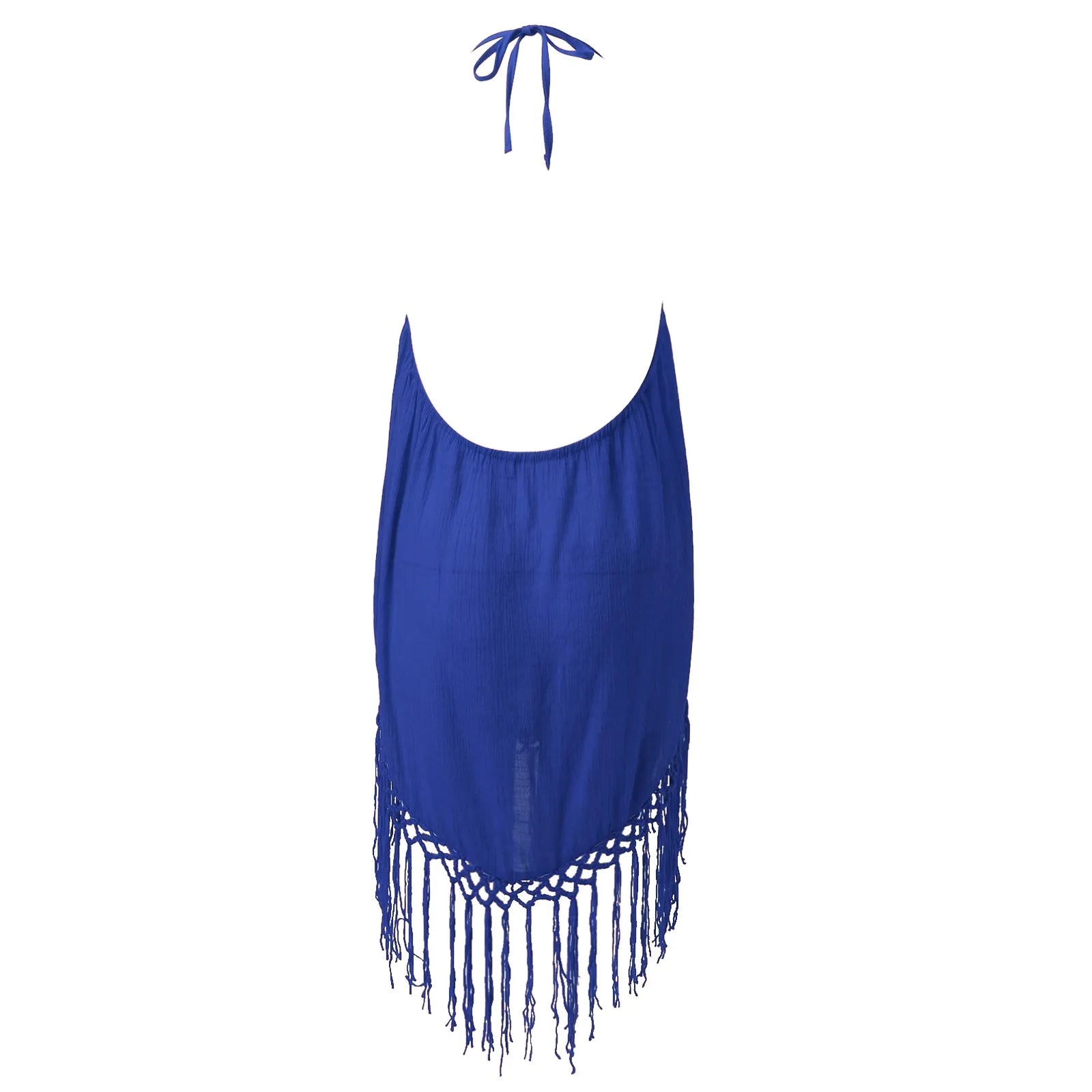 Casual Thin Slim Beachwear 2025 Women'S Beach Solid Color Sling Tassel Bikini Casual Vacation Female Swimwear Thong Bikinis Set